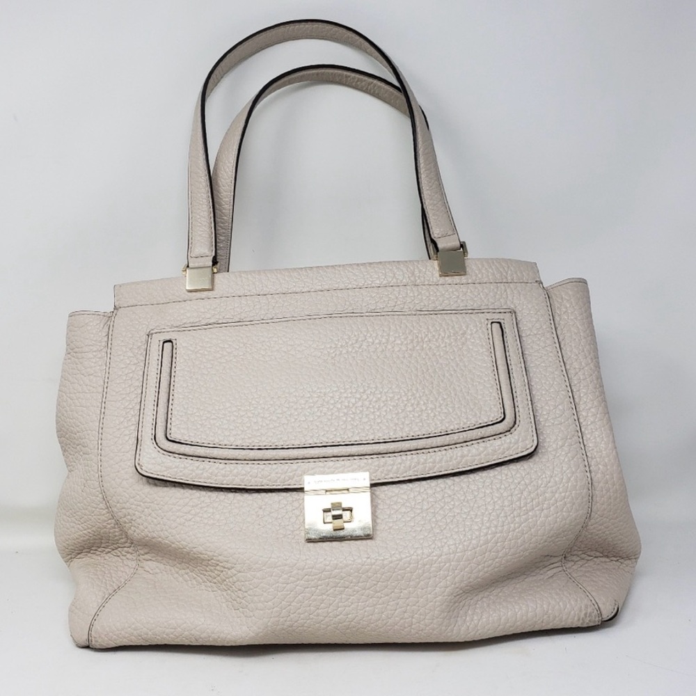 Kate Spade Cream Shoulder Bag with Pebbled Leather (Tallulah Everett Way)